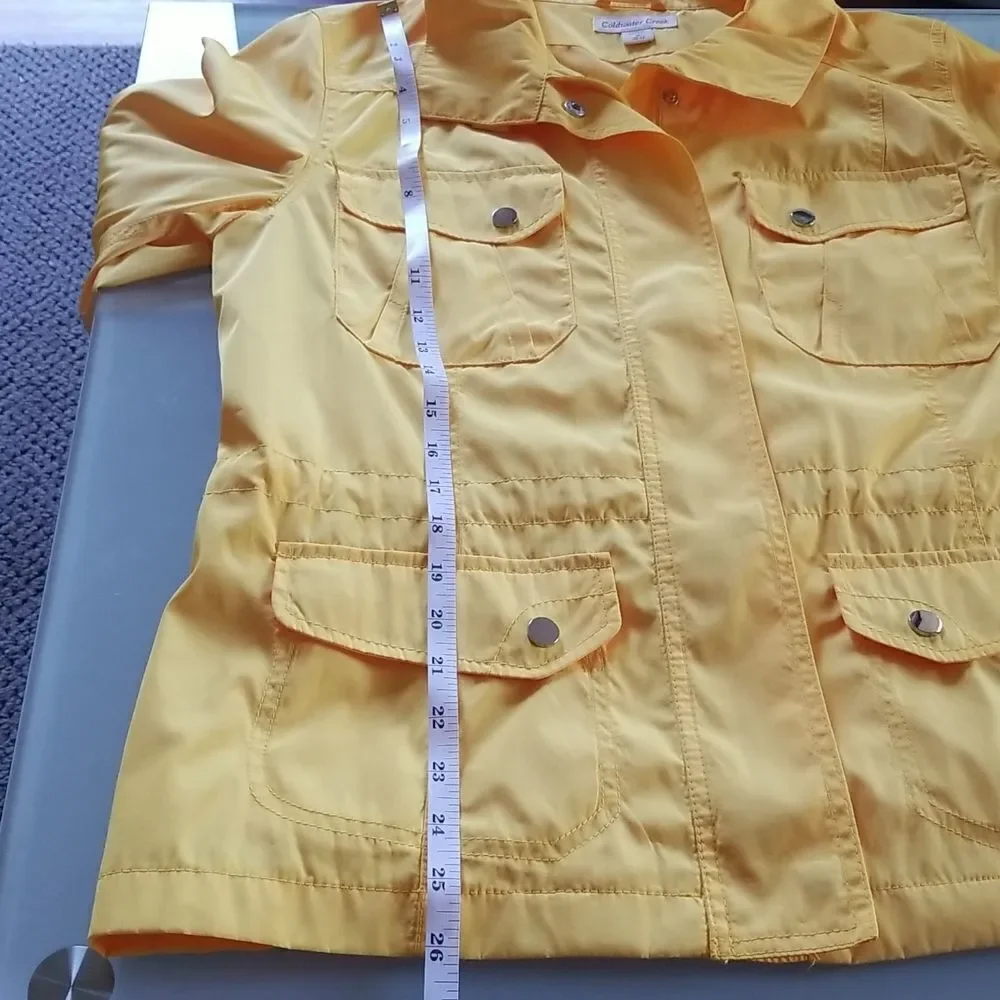 Coldwater Creek Bright Yellow Lightweight Jacket Gorpcore Size Medium